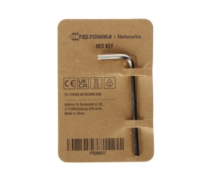 Teltonika Hex Key 19 x 53 x 2.5 mm Nickel Angled, Silver | PR5MEC17