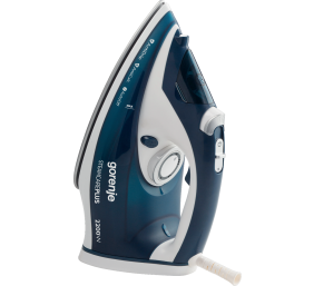 Gorenje | Steam Iron | SIH2200TQC | Steam Iron | 2200 W | Water tank capacity 300 ml | Continuous steam 30 g/min | Steam boost performance 90 g/min | Blue/White