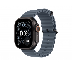 Apple 49mm Anchor Blue Ocean Band - Black Titanium Finish | Apple