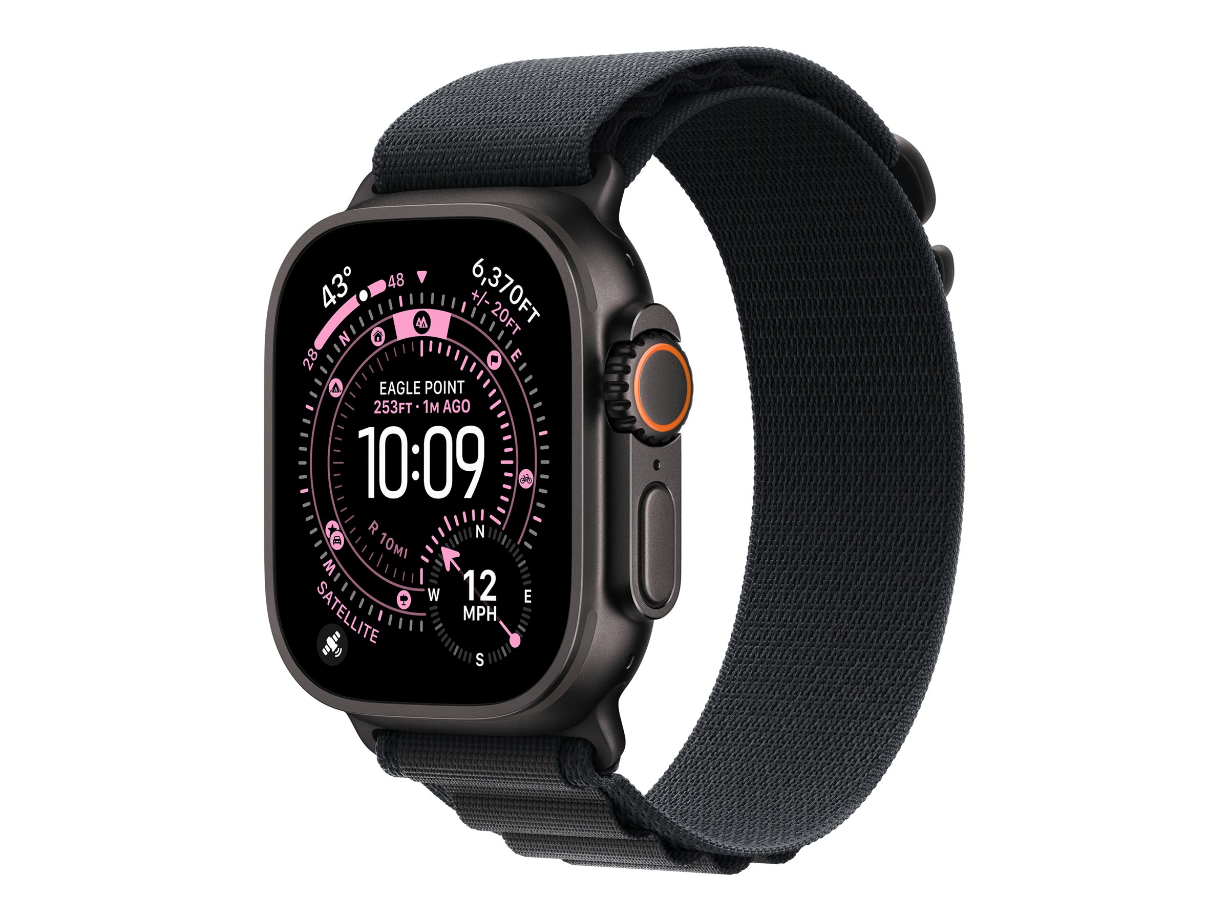 Apple 49mm Black Alpine Loop - Small - Black Titanium Finish | Apple