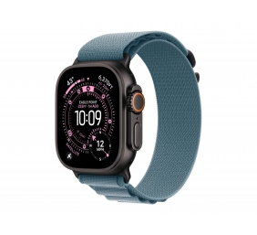 Apple 49mm Light Blue Alpine Loop - Medium - Black Titanium Finish | Apple