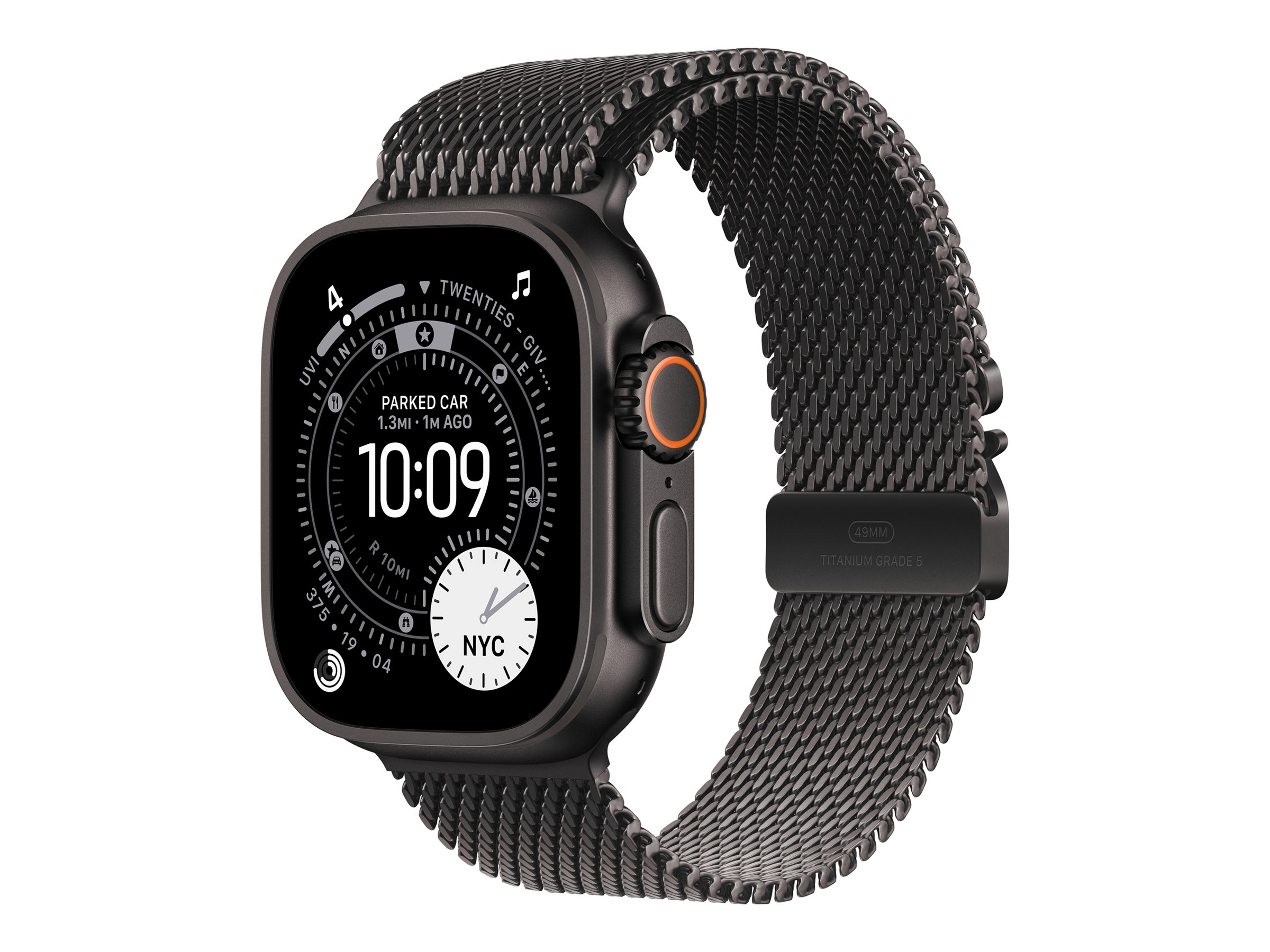 Apple 49mm Black Titanium Milanese Loop - Medium | Apple