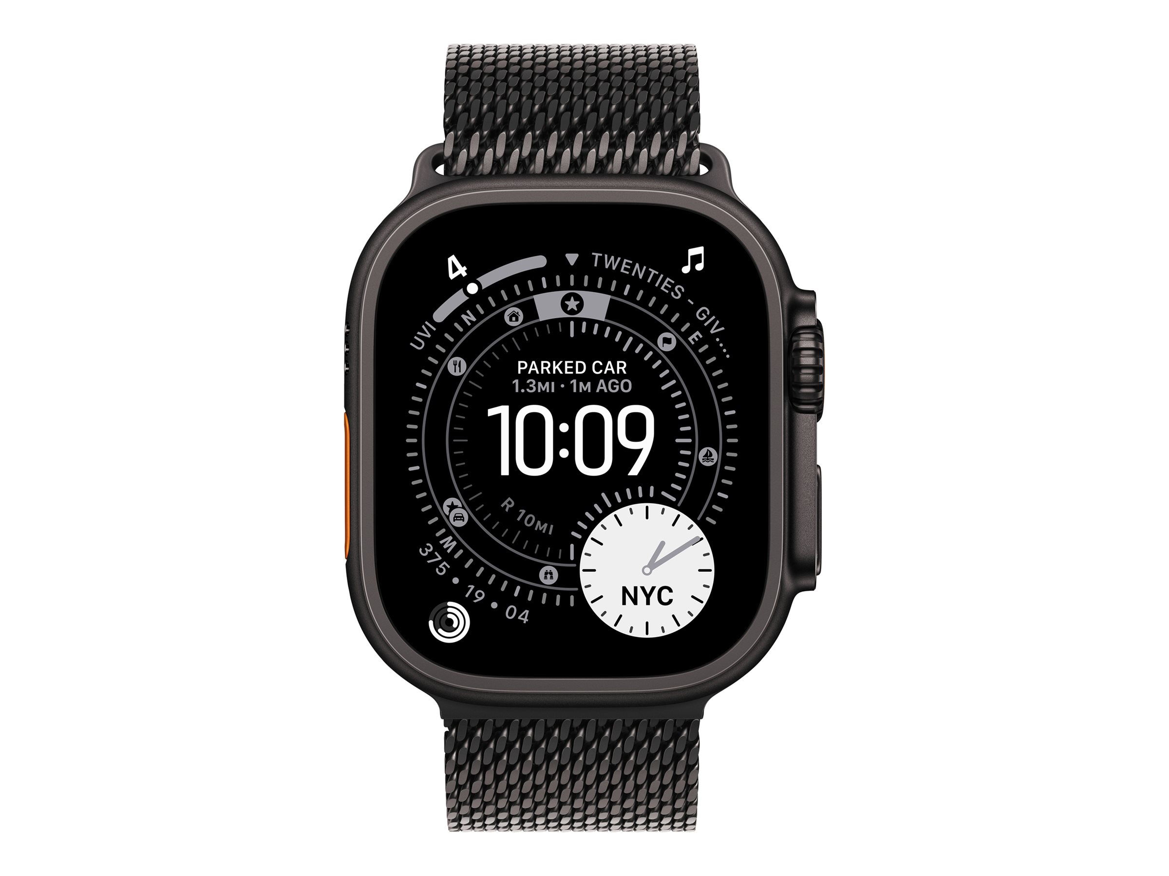 Apple 49mm Black Titanium Milanese Loop - Medium | Apple