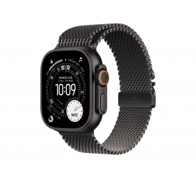 Apple 49mm Black Titanium Milanese Loop - Medium | Apple