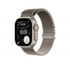 Apple 49mm Natural Titanium Milanese Loop - Large | Apple