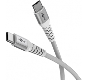 Goobay USB-C Supersoft Textile Cable with Metal Plugs | 70194
