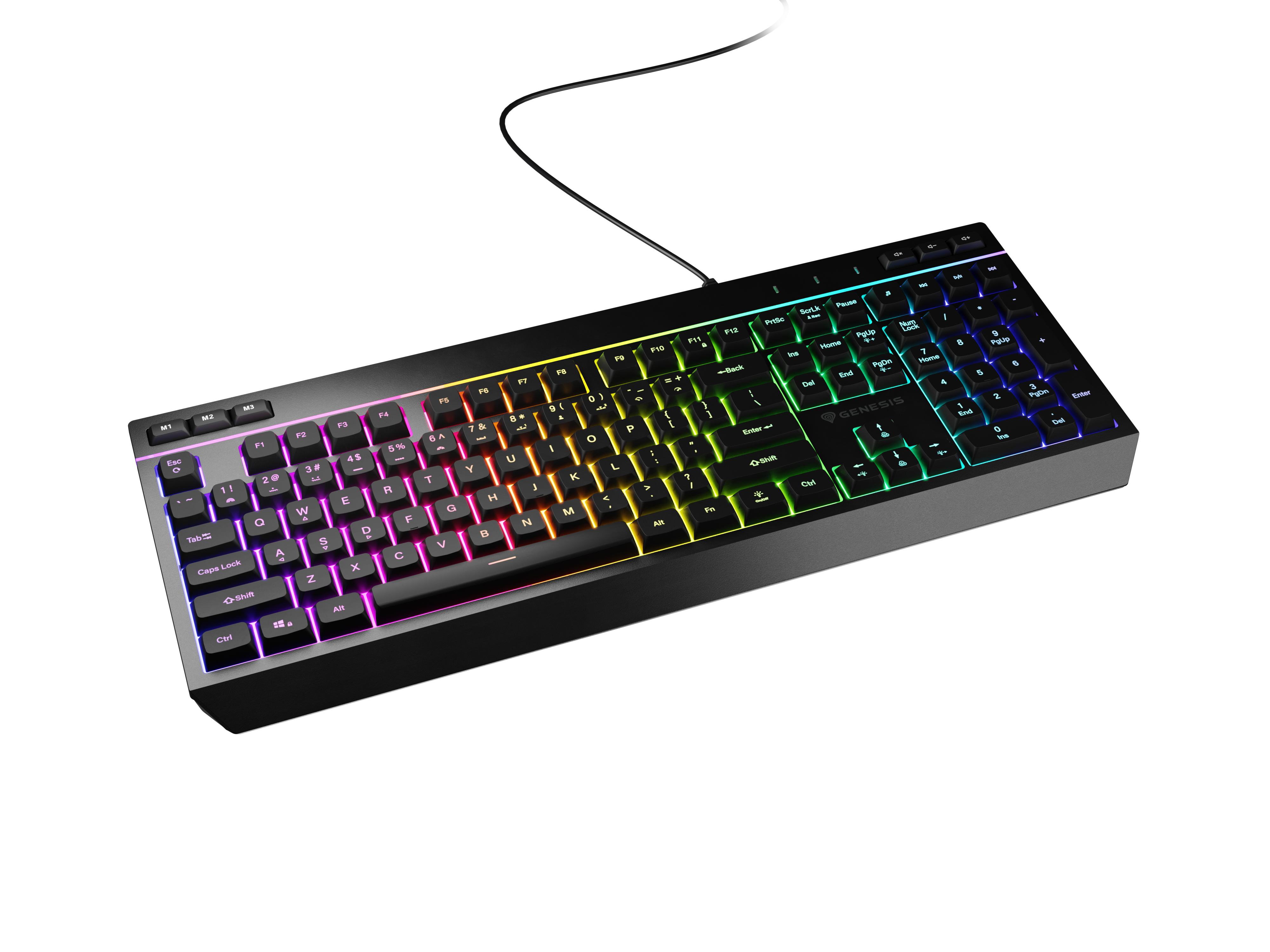 Genesis | Rhod 530 | Membrane Gaming Keyboard | Wired | US | Black | USB-A