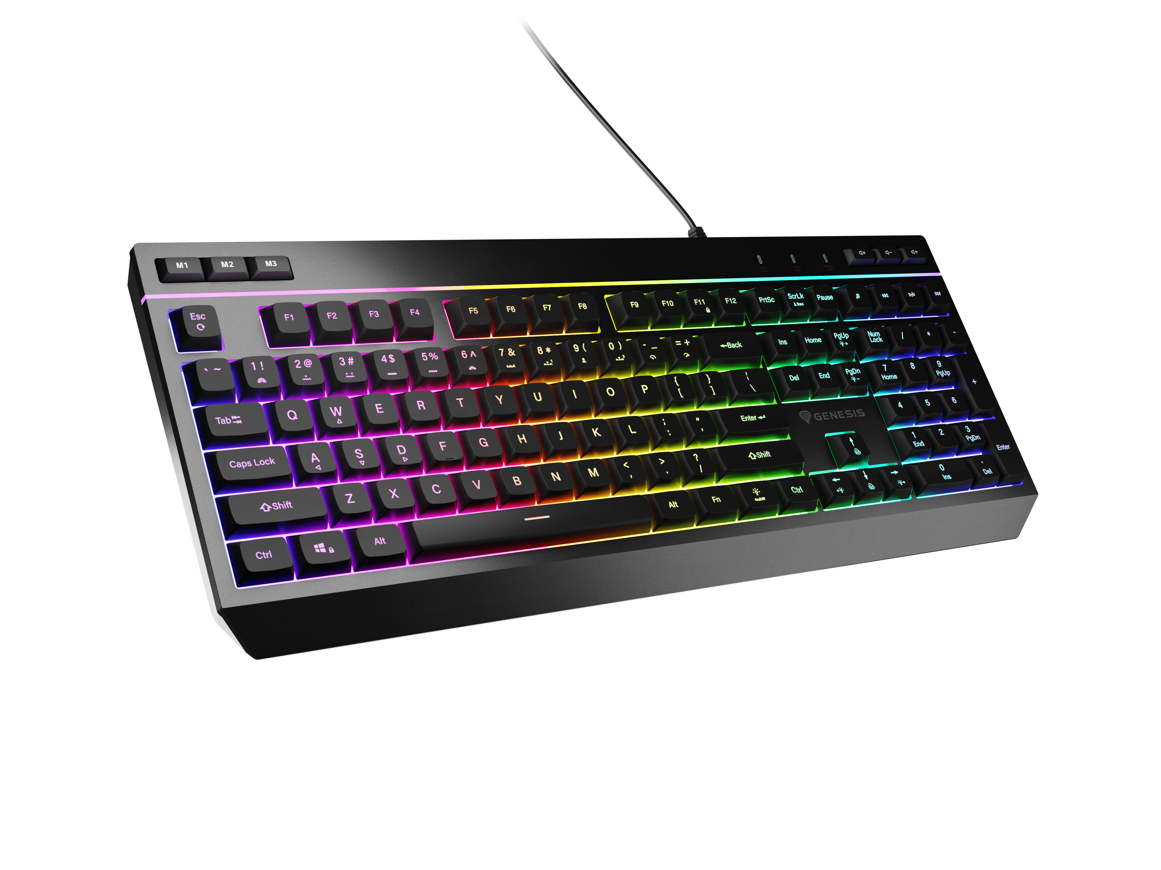 Genesis | Rhod 530 | Membrane Gaming Keyboard | Wired | US | Black | USB-A