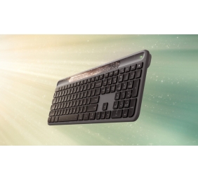 Logitech Signature Slim Solar+ K980 Belaidė klaviatūra, RF Wireless+Bluetooth, US Int, Graphite