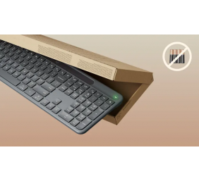 Logitech Signature Slim Solar+ K980 Belaidė klaviatūra, RF Wireless+Bluetooth, US Int, Graphite