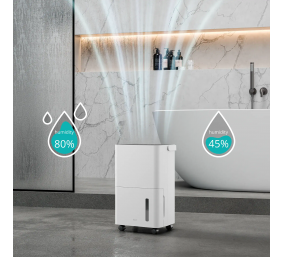 Duux Smart Dehumidifier | Bora | Suitable for rooms up to 30 m² | Water tank capacity 1.7 L | White