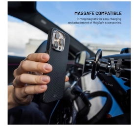 Fixed MagVelar | Back cover | Apple | iPhone 17 Pro | Aramid | Black | MagSafe Support