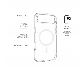 Fixed Back cover | Apple | iPhone Air | TPU/PC | Transparent | MagSafe