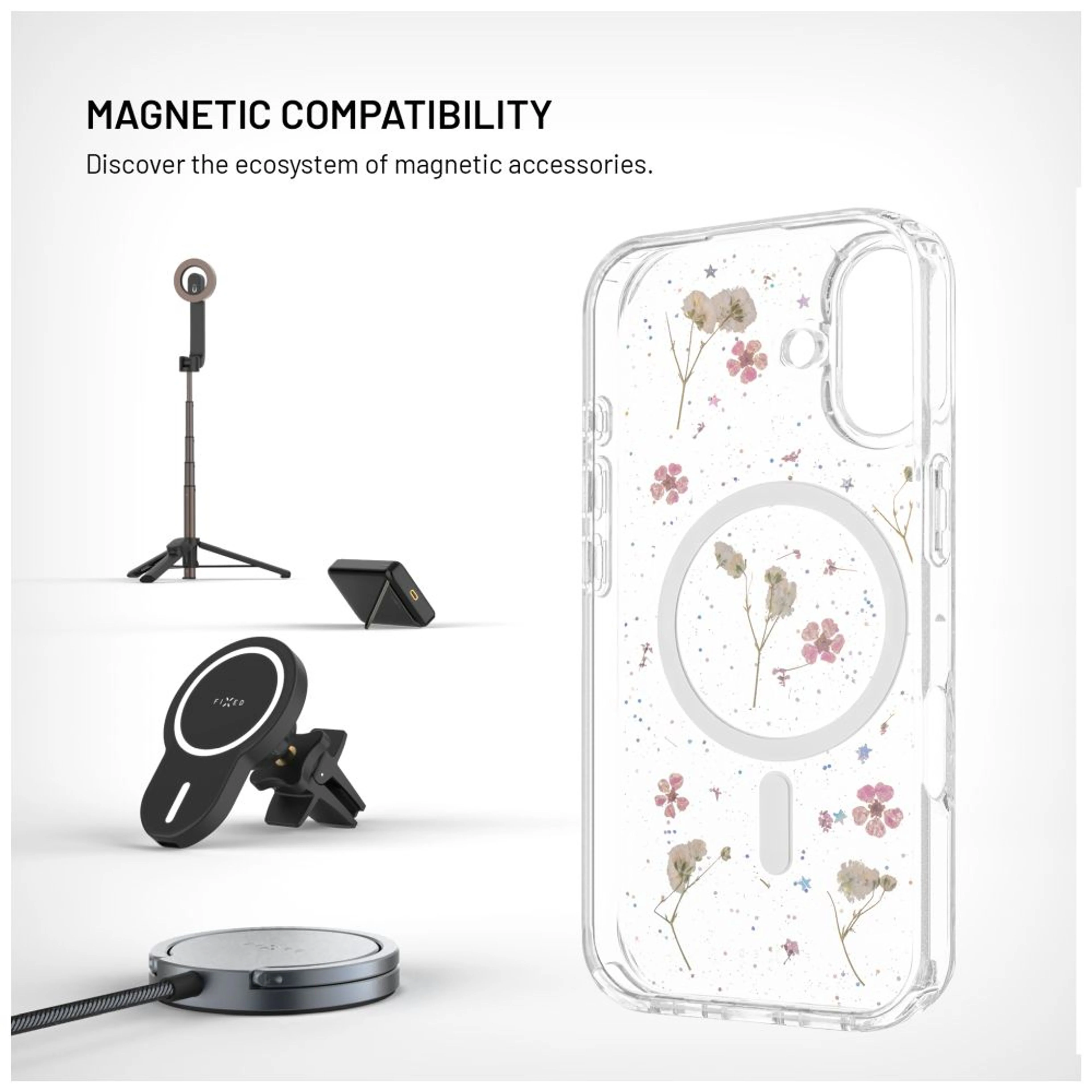 Fixed MagBloom | Back cover | Apple | iPhone 17 | TPU | Blush Plum