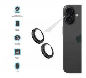 Fixed Camera glass | Apple | iPhone 17 | Glass | Black