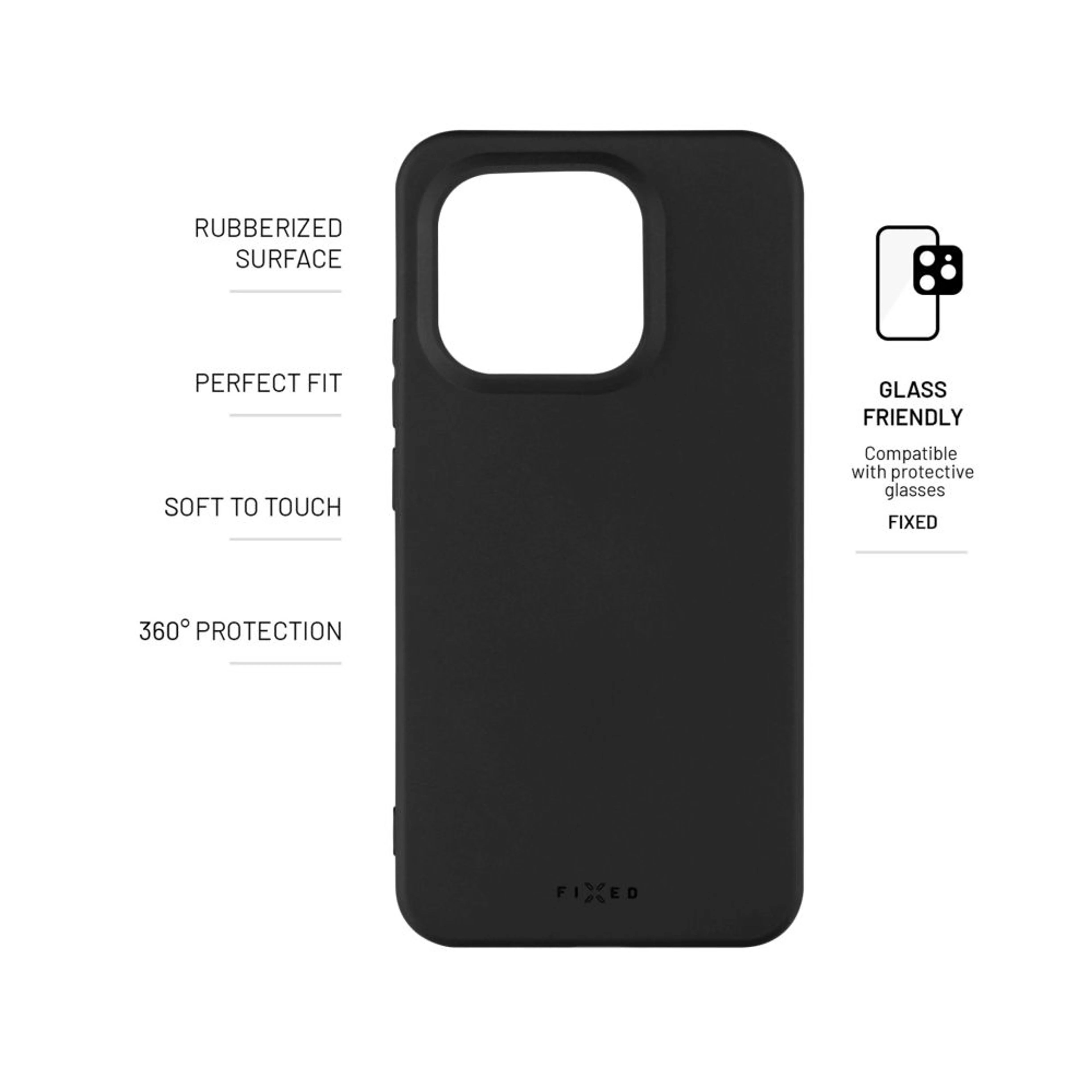 Fixed Story | Back cover | Xiaomi | 15T | Rubberized | Black