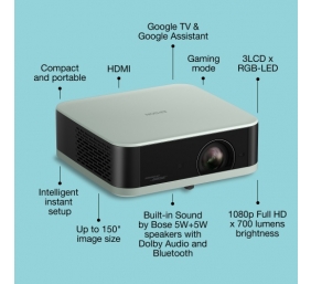Epson | EF-61G | Full HD (1920x1080) | 700 ANSI lumens | Ice Green