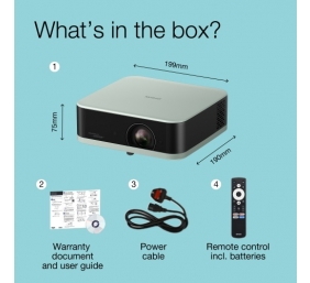 Epson | EF-61G | Full HD (1920x1080) | 700 ANSI lumens | Ice Green