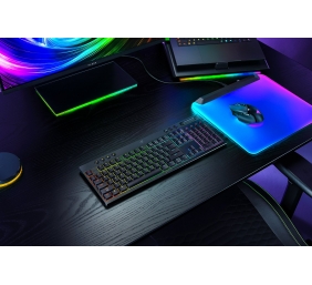 Razer | BlackWidow V4 Low-profile HyperSpeed | Gaming Keyboard | Wireless | US | 2.4GHz, Bluetooth, USB-C | Yellow Linear