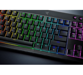 Razer | BlackWidow V4 Low-profile HyperSpeed | Gaming Keyboard | Wireless | US | 2.4GHz, Bluetooth, USB-C | Yellow Linear