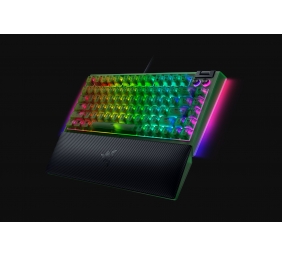 Razer | BlackWidow V4 75% | Mechanical Gaming Keyboard | Wired | US | Chroma RGB | Phantom Green Edition | Mechanical Switches