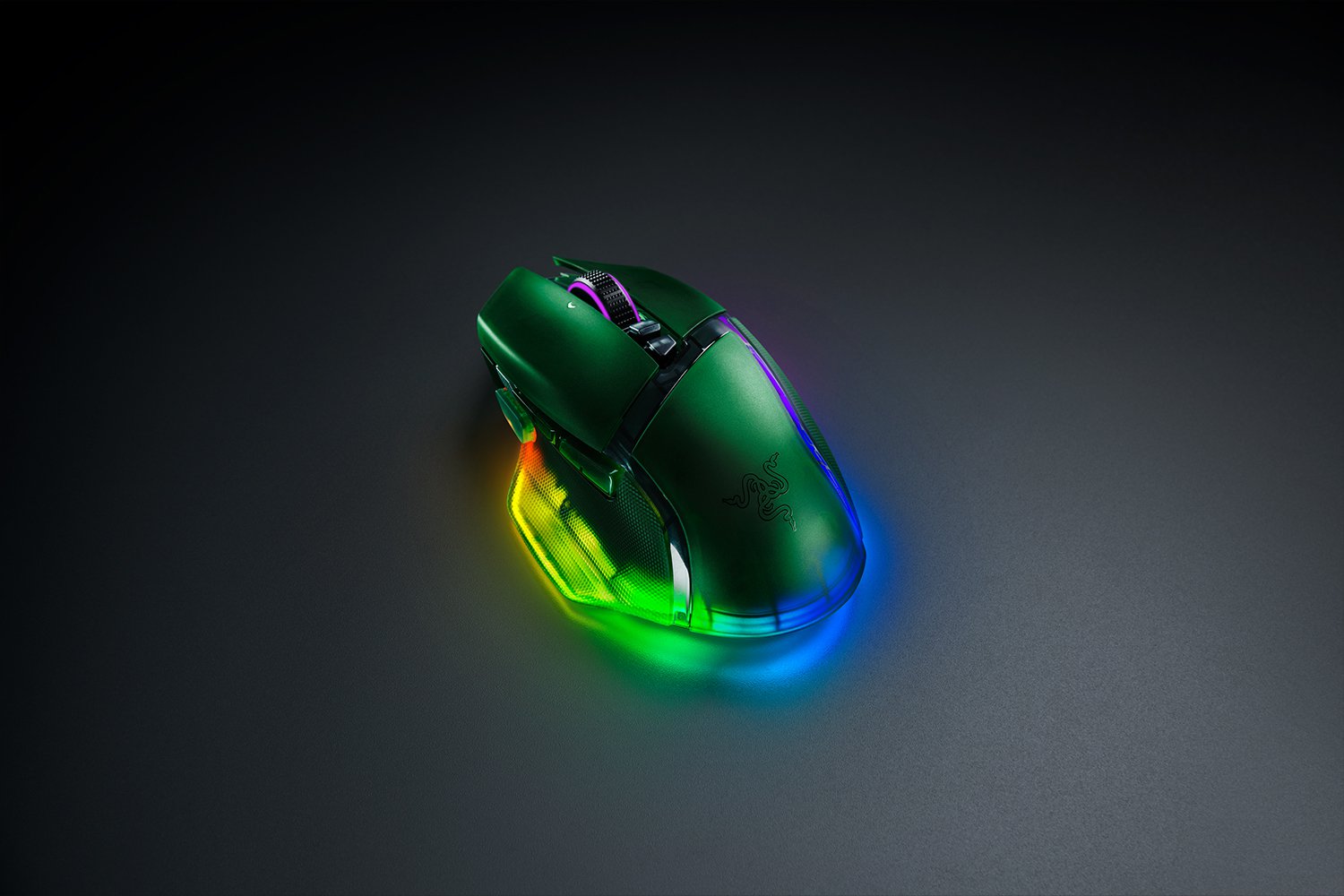 Razer | Basilisk V3 Pro 35K | Gaming Mouse | Wireless/Wired | Phantom Green Edition