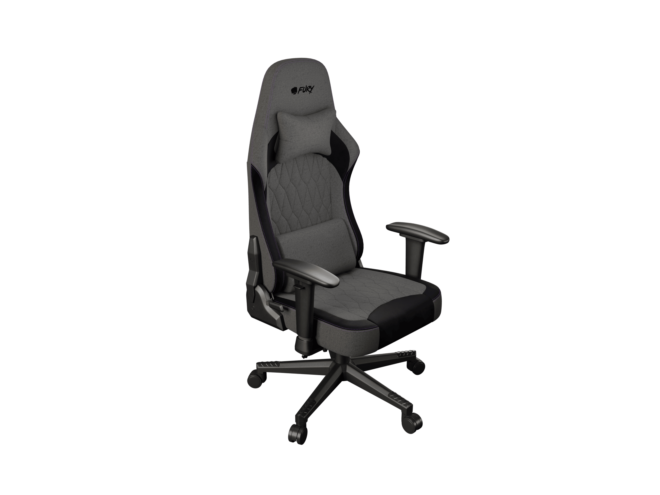 Fury Fabric, Nylon, Wood, Metal | Gaming Chair | Shinai S8 | Gray