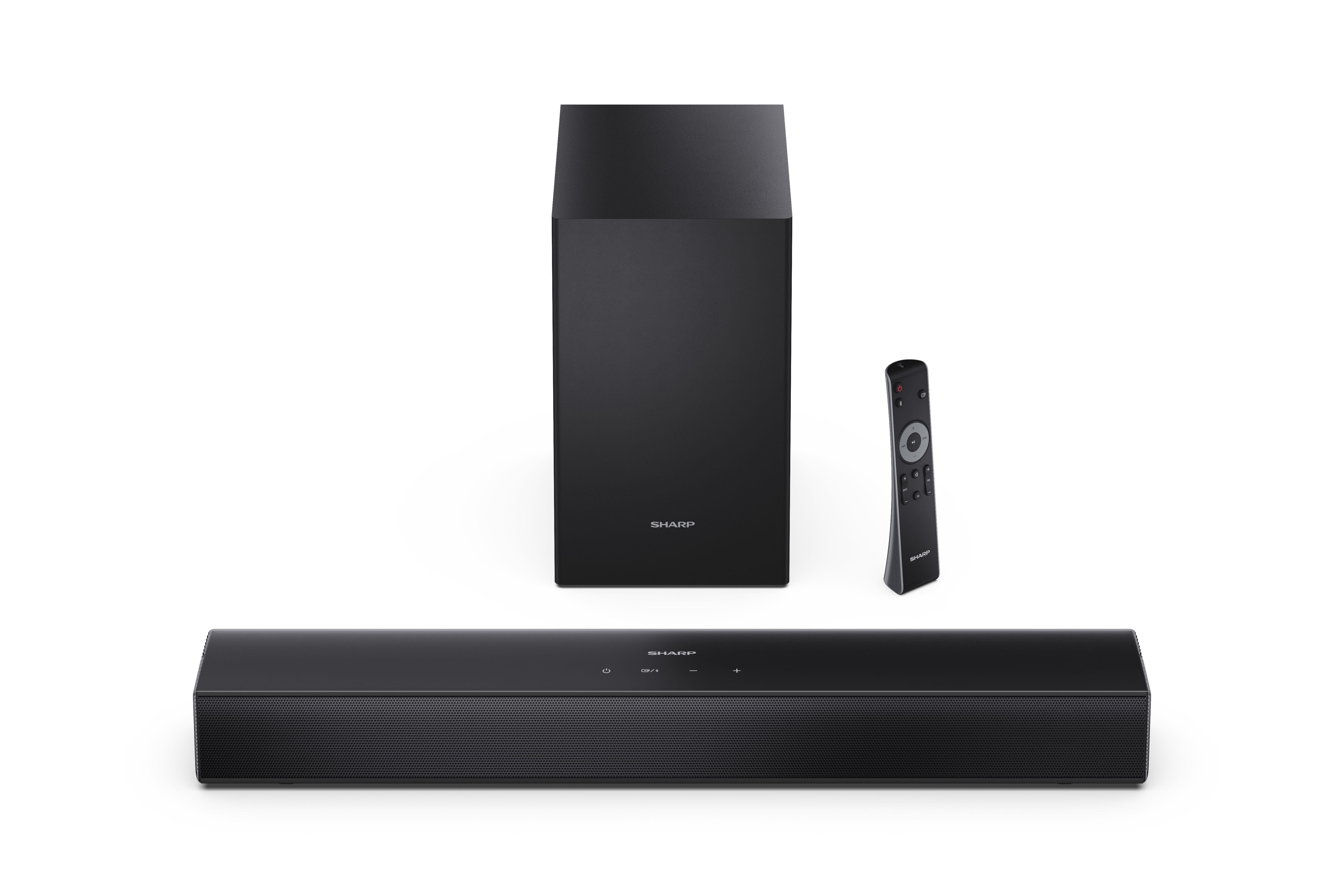 Sharp Compact 2.1 Soundbar with Wireless Subwoofer | HT-SBW121 | 240 W | Bluetooth | Black | Wireless connection
