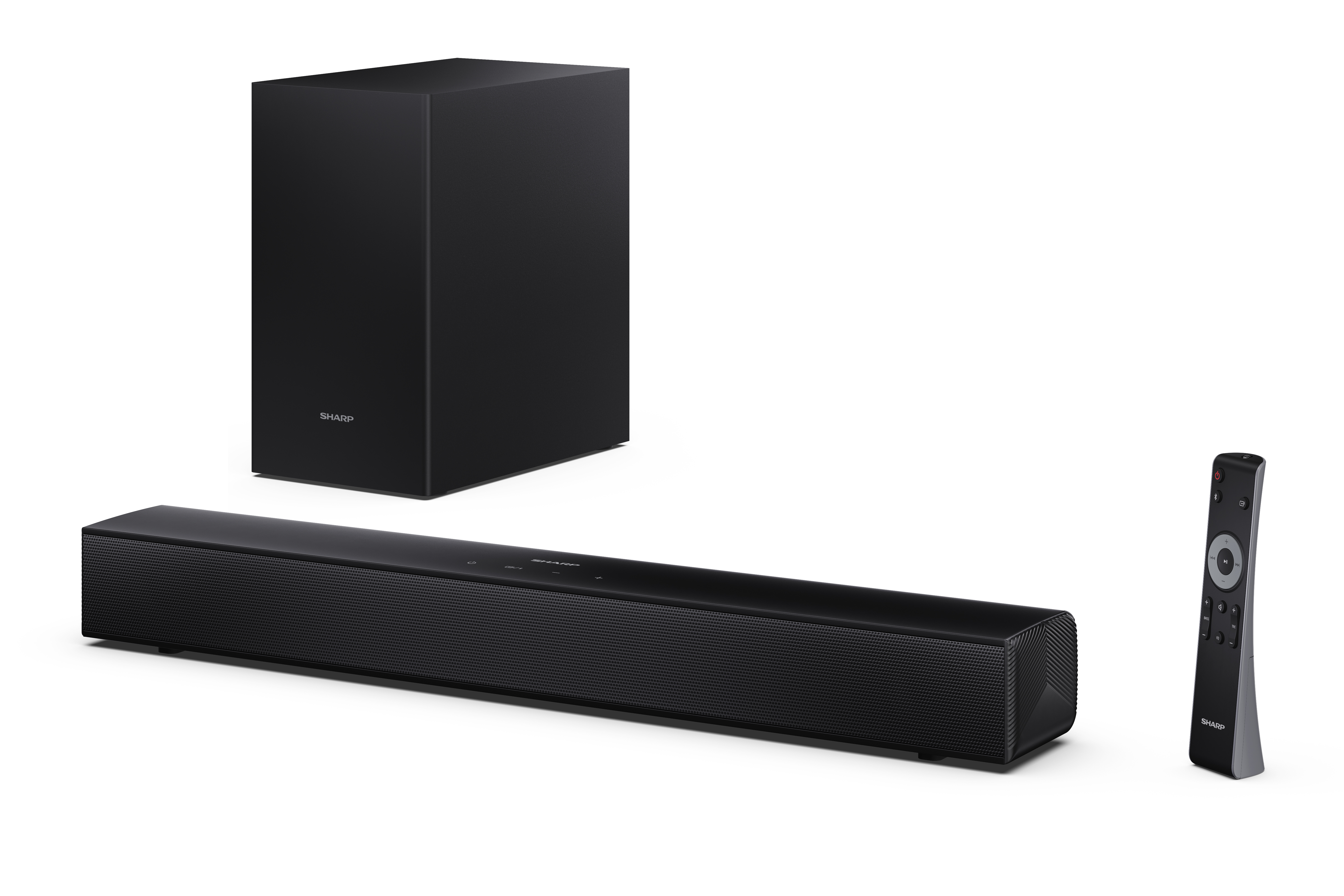 Sharp Compact 2.1 Soundbar with Wireless Subwoofer | HT-SBW121 | 240 W | Bluetooth | Black | Wireless connection