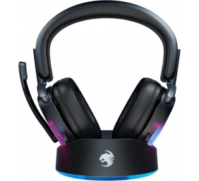 Ecost prekė po grąžinimo Roccat Syn Max Air - Belaidis RGB žaidimų ausines su 3D garsu ir dokavimo s