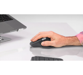 Logitech MX Master 4 Belaidė pelė RF Wireless + Bluetooth, 8000 DPI, Graphite
