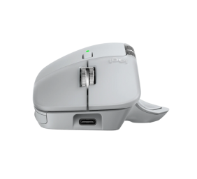 Logitech MX Master 4 Belaidė pelė RF Wireless + Bluetooth, 8000 DPI, Pale Grey