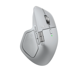 Logitech MX Master 4 Belaidė pelė RF Wireless + Bluetooth, 8000 DPI, Pale Grey