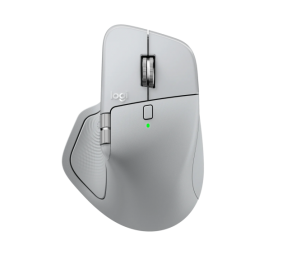 Logitech MX Master 4 Belaidė pelė RF Wireless + Bluetooth, 8000 DPI, Pale Grey