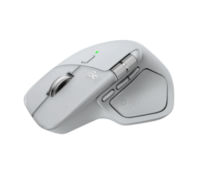 Logitech MX Master 4 Belaidė pelė RF Wireless + Bluetooth, 8000 DPI, Pale Grey