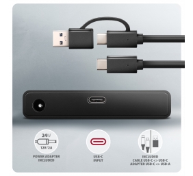 AXAGON USB-C 10Gbps FAST PORT X adapter for 2.5"/3.5" SSD/HDD | ADSA-FPX