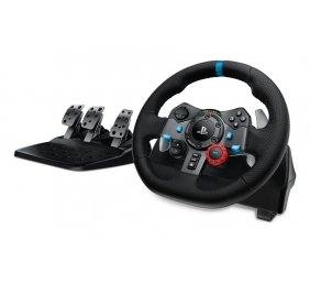 Logitech G29 Driving Force Žaidimų vairas ir pedalai + G435 Ausinės, skirta PC, PS3, PS4, PS5, Juoda