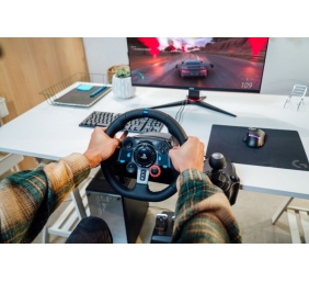 Logitech G29 Driving Force Žaidimų vairas ir pedalai + G435 Ausinės, skirta PC, PS3, PS4, PS5, Juoda