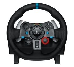 Logitech G29 Driving Force Žaidimų vairas ir pedalai + G435 Ausinės, skirta PC, PS3, PS4, PS5, Juoda