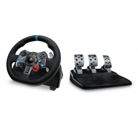 Logitech G29 Driving Force Žaidimų vairas ir pedalai + G435 Ausinės, skirta PC, PS3, PS4, PS5, Juoda