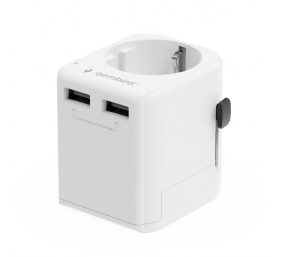 Gembird EU to Universal travel power adapter, 12W | TPA-EU2A12-01-W | 5 V