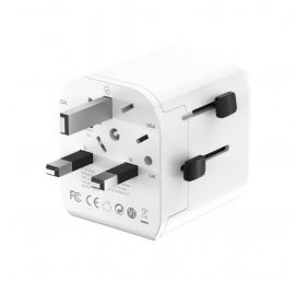 Gembird EU to Universal travel power adapter, 12W | TPA-EU2A12-01-W | 5 V