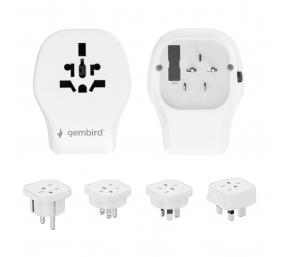 Gembird Universal travel power adapter, 20 W | TPA-1A2C20-02-W