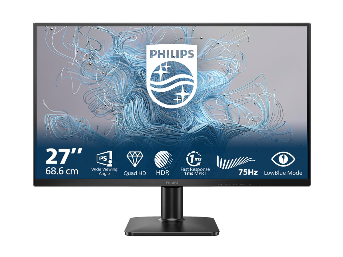 Philips | 27E2N1500L/00 | 27 " | IPS | Quad HD | 16:9 | 75 Hz | 4 ms | 2560 x 1440 pixels | 300 cd/m² | HDMI ports quantity 1 | Black