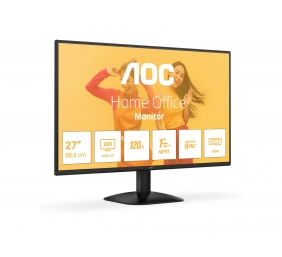 AOC Q27B35S3 | 27 " | IPS | QHD | 16:9 | 120 Hz | 1 ms | 2560 x 1440 pixels | 300 cd/m² | HDMI ports quantity 1 | Black