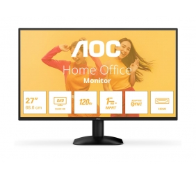 AOC Q27B35S3 | 27 " | IPS | QHD | 16:9 | 120 Hz | 1 ms | 2560 x 1440 pixels | 300 cd/m² | HDMI ports quantity 1 | Black
