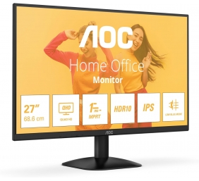 AOC | Q27B35E | 27 " | IPS | QHD | 16:9 | 75 Hz | 1 ms | 2560 x 1440 pixels | 300 cd/m² | HDMI ports quantity 1 | Black