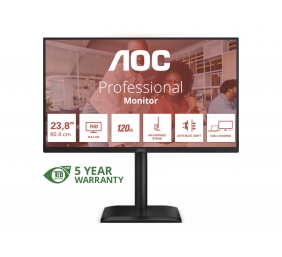 AOC | 24E4CV | 23.8 " | IPS | FHD | 16:9 | 120 Hz | 4 ms | 1920 x 1080 pixels | 300 cd/m² | Black