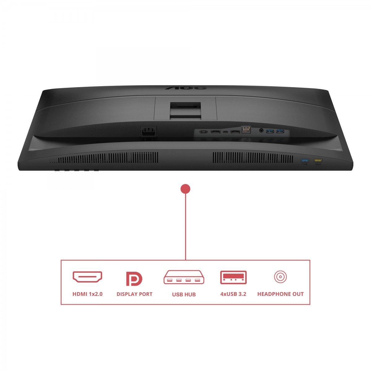 AOC | Q27E4CV | 27 " | IPS | QHD | 16:9 | 120 Hz | 4 ms | 2560 x 1440 pixels | 350 cd/m² | HDMI ports quantity 1 | Black