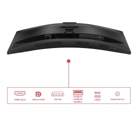 AOC | CU34E4CW | 34 " | VA | UWQHD | 120 Hz | 4 ms | 3440 x 1440 pixels | 350 cd/m² | HDMI ports quantity 2 | Black